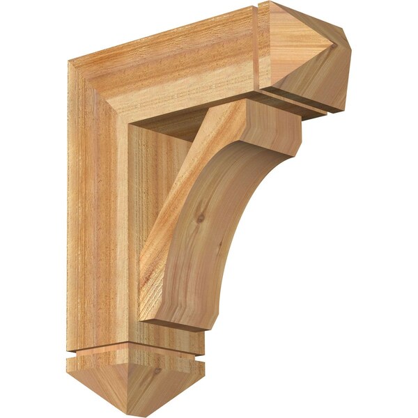 Ekena Millwork Legacy Arts and Crafts Rough Sawn Bracket w/ Offset Brace, Western Red Cedar, 8"W x 22"D x 26"H BKT0806X22X26LEC03RWR - main